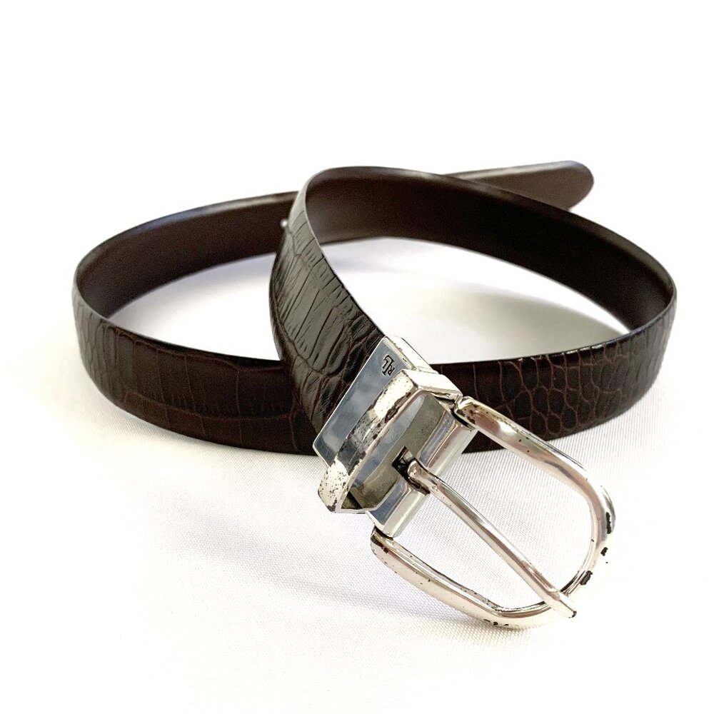 Ralph Lauren Reversible Brown Leather Belt - M
